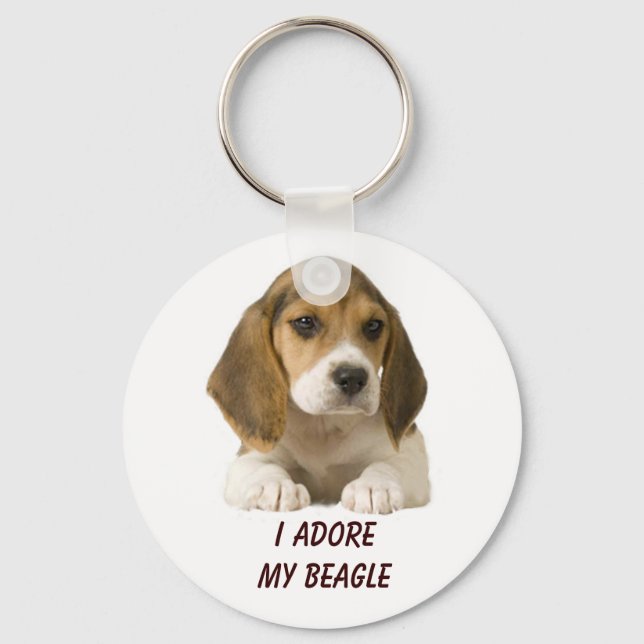 Beagle Adore Keychain (Front)