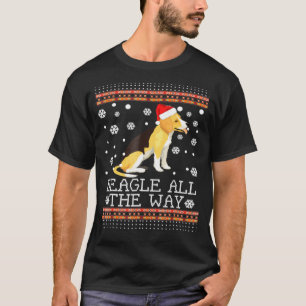 Beagle All The Way-Ugly Beagle Sweater Christmas