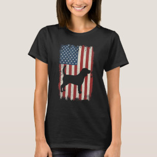 Beagle American Flag Usa Dog Puppy Us T-Shirt