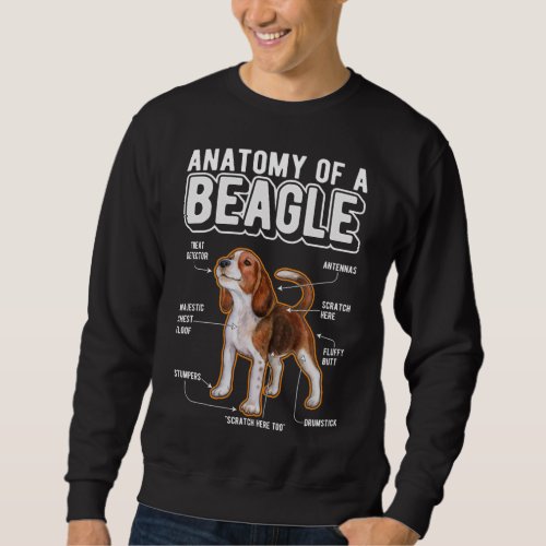 Beagle Anatomy Funny Dog Sweatshirt