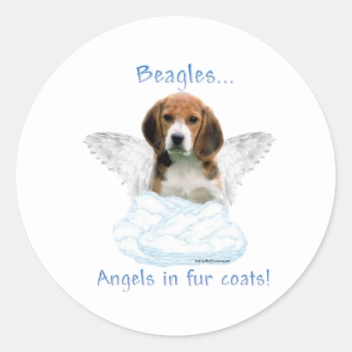 Beagle Angel _ Sticker