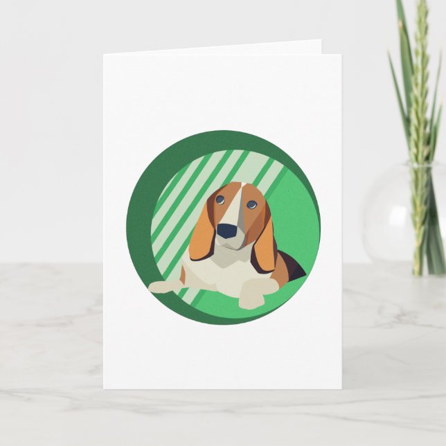 Beagle Art Card (Front)
