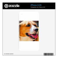 Beagle art skin for the iPhone 4