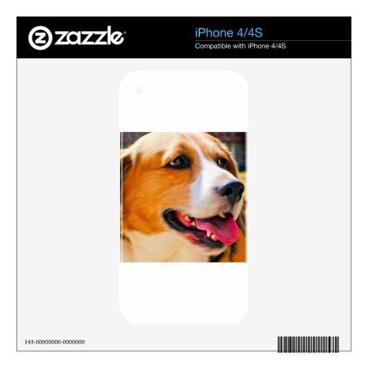 Beagle art skin for the iPhone 4 (Product)