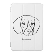 Beagle Artistry: Custom Text iPad Case