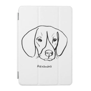 Beagle Artistry: Custom Text iPad Case