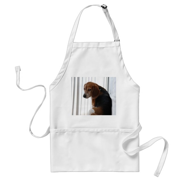 beagle attitude adult apron (Front)
