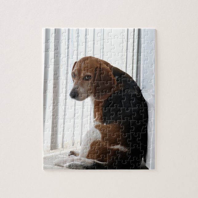 beagle attutide jigsaw puzzle (Vertical)