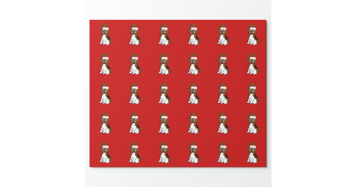 Beagle Baby Billy Christmas Wrapping Paper | Zazzle