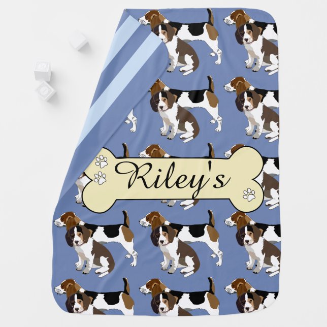 Beagle Baby Blanket (In Situ)