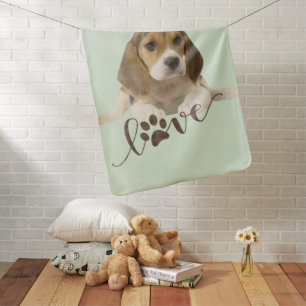 Beagle baby blanket
