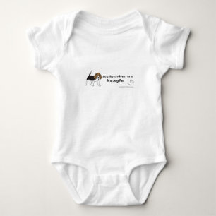 beagle baby bodysuit