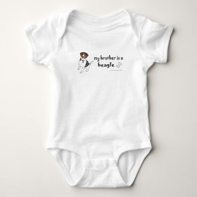 beagle baby bodysuit (Front)