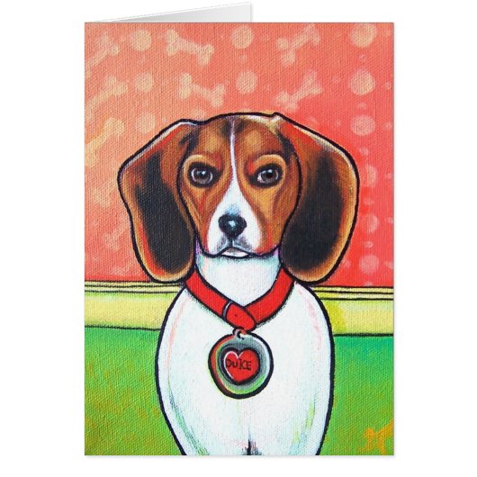 Beagle Baby Card (Front)