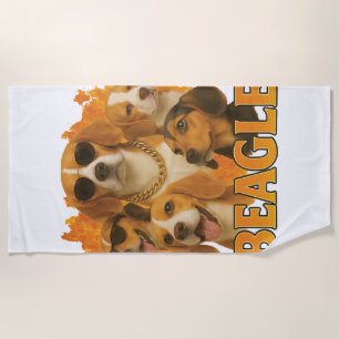 Beagle beach towel