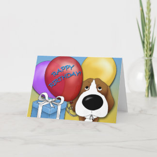 Beagle Birthday Card