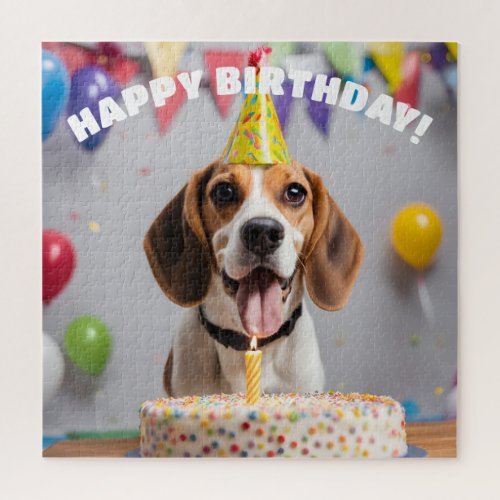 Beagle Birthday Party Jigsaw Puzzle