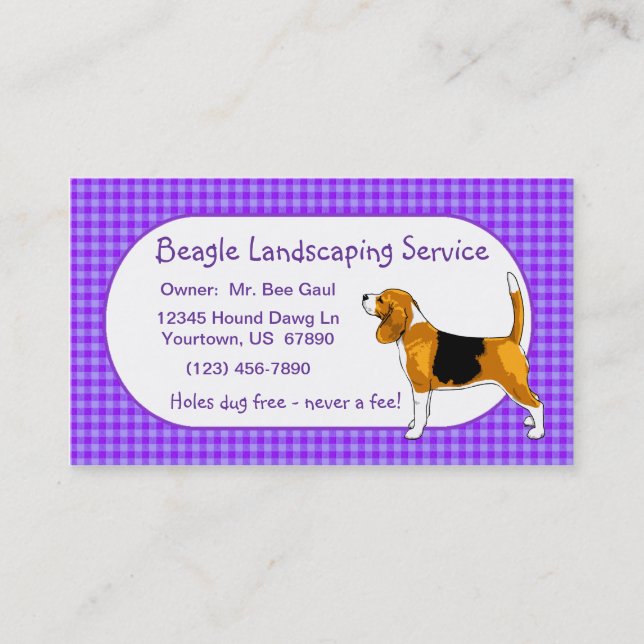 Beagle Business Cards (Front)