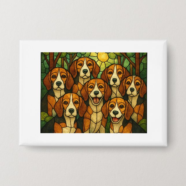 Beagle buttons just sweet (Front)