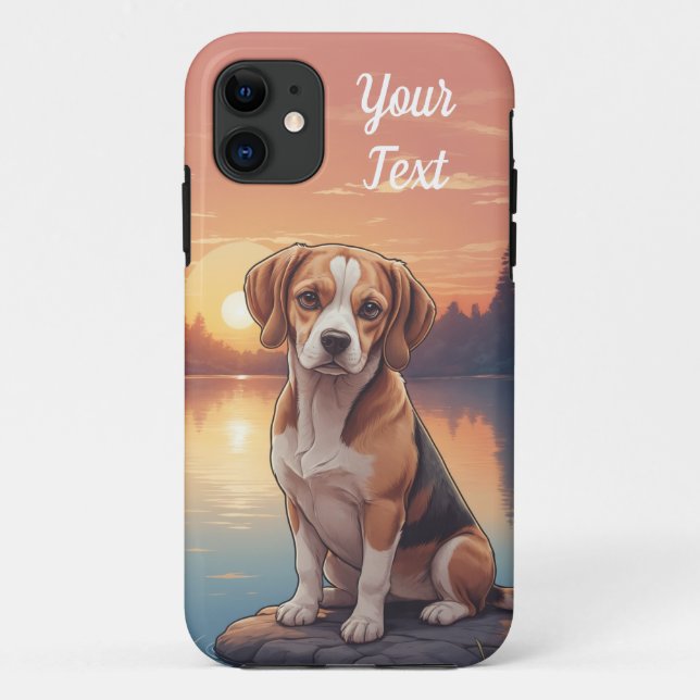 Beagle by Lake Case-Mate iPhone Case (Back)