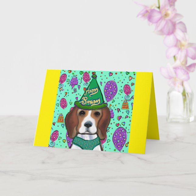 BEAGLE  CARD (Orchid)