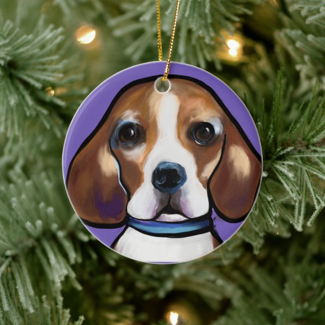 Beagle      ceramic ornament (Tree)