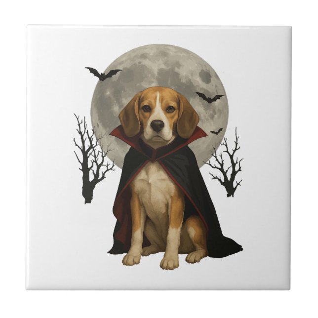 Beagle     ceramic tile (Front)