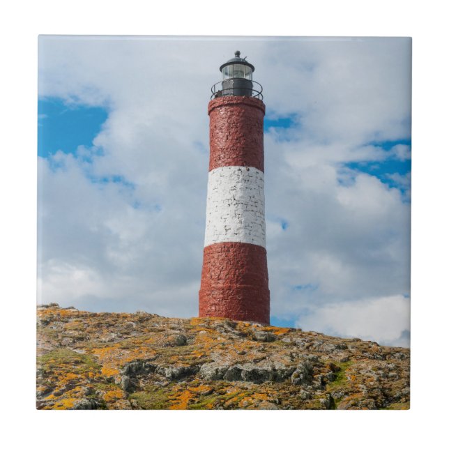 Beagle Channel Lighthouse Ceramic Tile (Front)