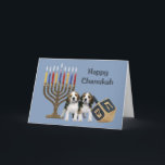 Beagle Chanukah Card Menorah Dreidel1<br><div class="desc">Remembering family and friends during the Chanukah season is a wonderful way to keep in touch with the people you love and care about. I created these dog Chanukah cards with love and care and I am sure anyone who loves dogs will be delighted to receive them. You do have...</div>