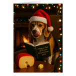 Beagle &#39;Cheese Tax&#39; Christmas card