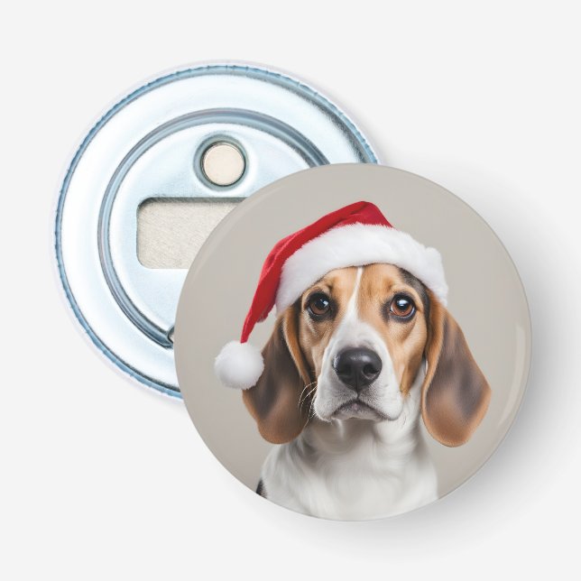 Beagle Christmas Bottle Opener (Front)