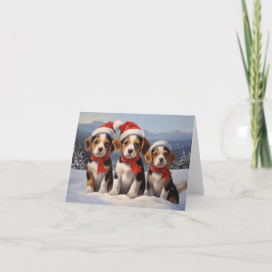 Beagle Christmas Card