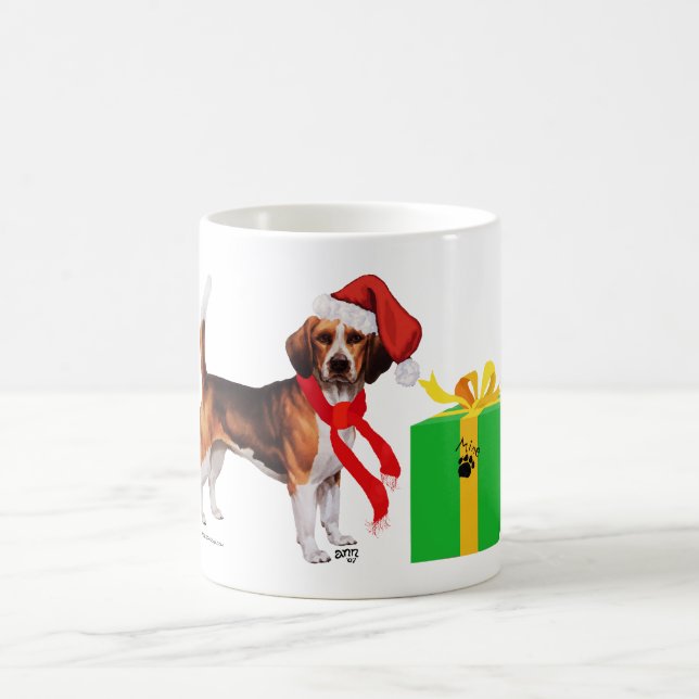Beagle Christmas Coffee Mug (Center)