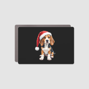 Beagle Christmas Dog Long Sleeve T-Shirt Car Magnet