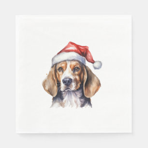 Beagle Christmas Dog Napkins