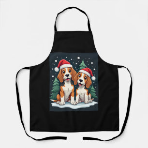Beagle Christmas Dog Owner Xmas Holiday Pajama Lon Apron