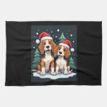 Beagle Christmas Dog Owner Xmas Holiday Pajama Lon Kitchen Towel