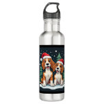 Beagle Christmas Dog Owner Xmas Holiday Pajama Lon Stainless Steel Water Bottle