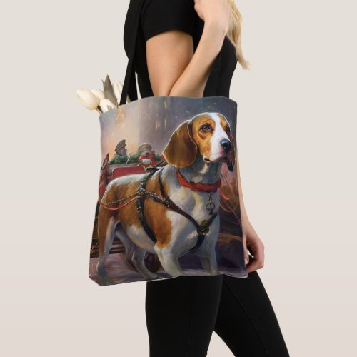 Beagle Christmas Festive Season  Tote Bag