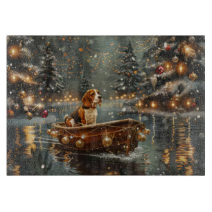 Beagle Christmas Festive Voyage Cutting Board