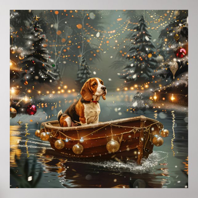 Beagle Christmas Festive Voyage Poster (Front)