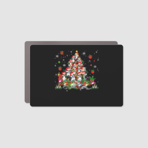 Beagle Christmas Funny Tees Beagle Xmas Tree Dog E Car Magnet