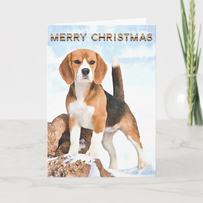 Beagle Christmas Greeting Cards | Zazzle.com