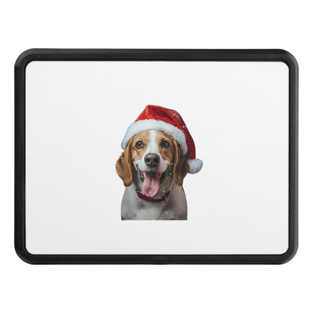 Beagle Christmas  Hitch Cover (Front)