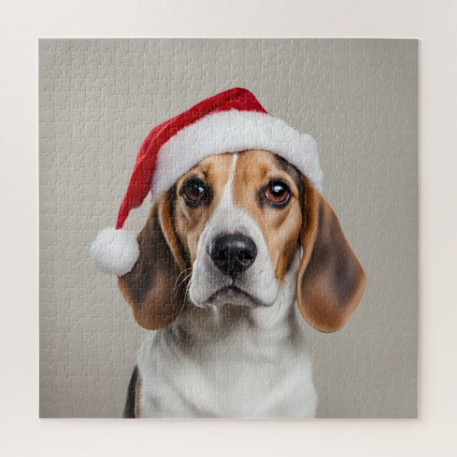 Beagle Christmas Jigsaw Puzzle (Vertical)