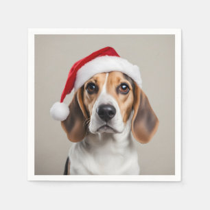 Beagle Christmas Napkins