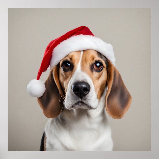 Beagle Christmas Poster (Front)