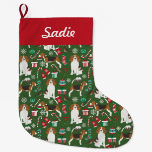 Beagle Christmas Stocking