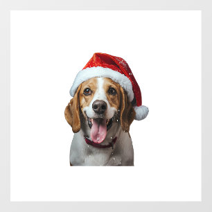 Beagle Christmas  Wall Decal