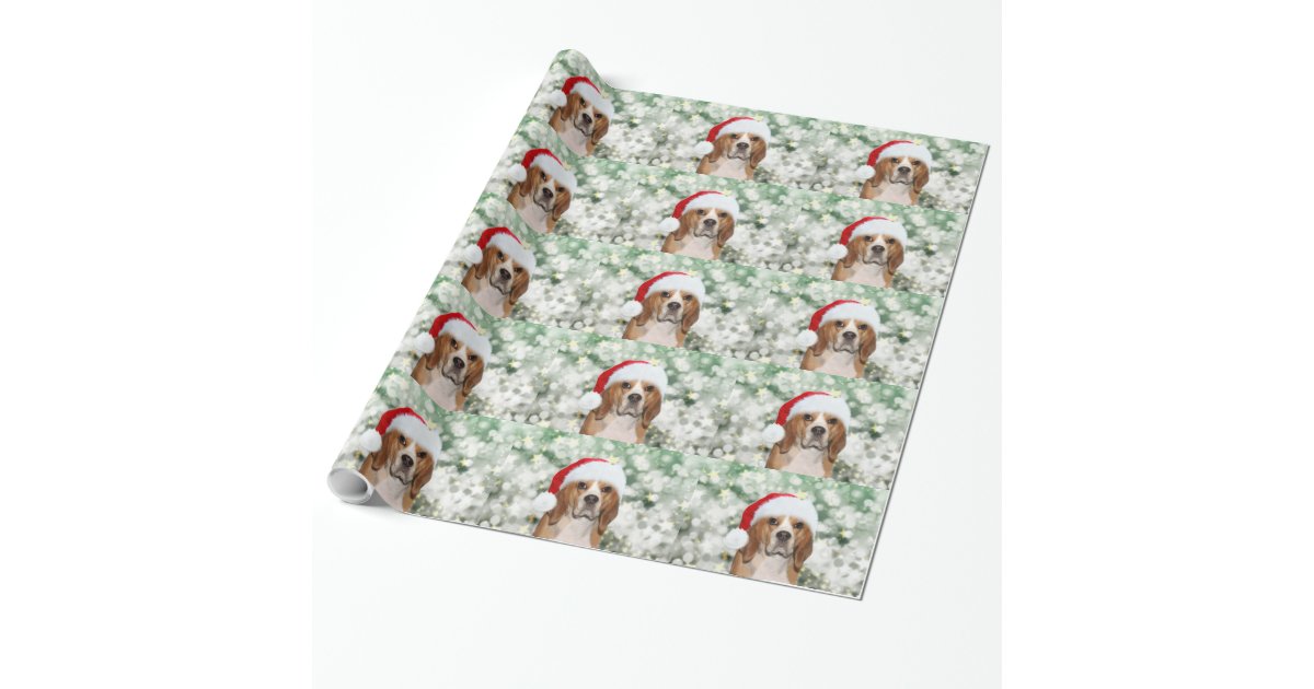 Beagle Christmas Wrapping Paper | Zazzle